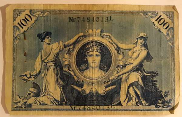 French money from World War 1