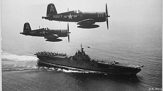 Korean War: Real Air Combat Footage U.S.S. Boxer and F4U Corsairs