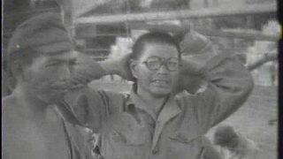 Mass Surrender Of Japanese Troops Okinawa, Ryukyu Islands 25 June-3 July 45 Japanese Prisoner